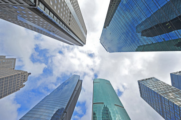 Obraz na płótnie Canvas Shanghai world financial center skyscrapers in lujiazui group