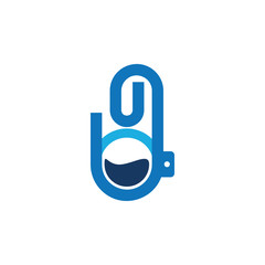 Laundry Clip Logo Icon Design