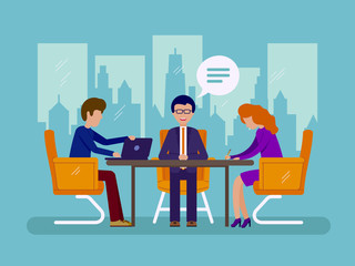 Fototapeta premium Work in office