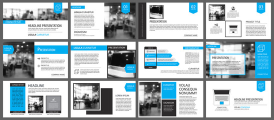 Blue and white element for slide infographic on background. Presentation template. Use for business annual report, flyer, corporate marketing, leaflet, advertising, brochure, modern style.