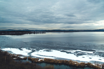 Ice on the lake