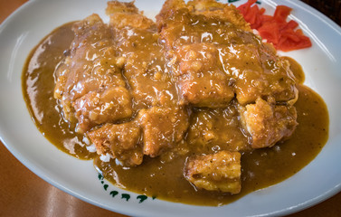 Japanese Curry Rice with pork cutlet, Osaka, Japan