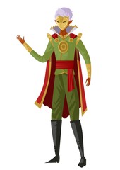 masked retro martian in mars