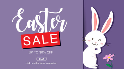 Easter sale banner background template