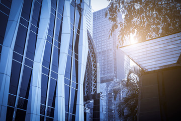 The modern office close-up is in the city of China