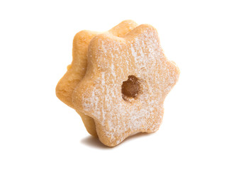 Christmas cookies sandwiches isolated