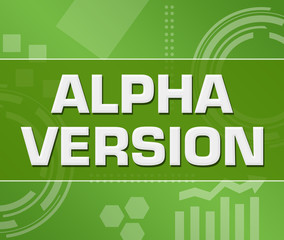 Alpha Version Green Technology Background Square 