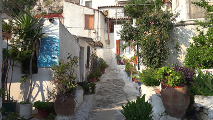 Fototapeta na wymiar Old street in Greece