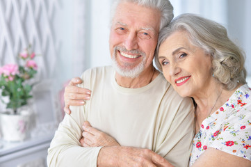 portrait of a happy senior couple