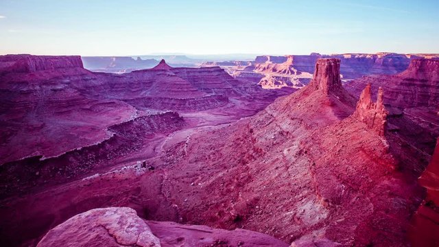 Time Lapse -  Beautifil Dawn Cloudes at  Dead Horsepoint State Park- Utah- USA