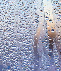 The swirling window at sunrise as a background