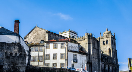 Fototapeta na wymiar Porto Cathedral (Se do Porto). Portugal