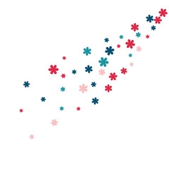 Festive Background with Colorful  flowers. Feminine Pattern for Postcard, Print, Banner or Poster. Small Pretty  flowers For Party Decoration, Wedding, Birthday or Anniversary Invitation. 