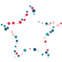 Festive Background with Colorful  flowers. Feminine Pattern for Postcard, Print, Banner or Poster. Small Pretty  flowers For Party Decoration, Wedding, Birthday or Anniversary Invitation. 