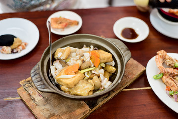 Bryndzove halusky, traditional national slovak food.