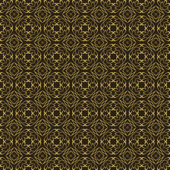 Seamless pattern in Asian style. Abstract texture on a black background. Wallpaper pattern. Template for your desing, background, paper for wrapping, fabric. Vector image