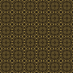 Seamless pattern in Asian style. Abstract texture on a black background. Wallpaper pattern. Template for your desing, background, paper for wrapping, fabric. Vector image