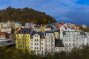 Fototapeta na wymiar Karlovy Vary in Czech Republic