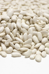 Pile of white beans
