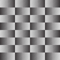 Universal repeating abstract shape in black and white