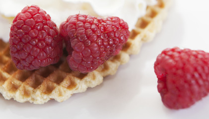 galette et framboises