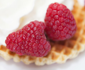 framboise sur une galette