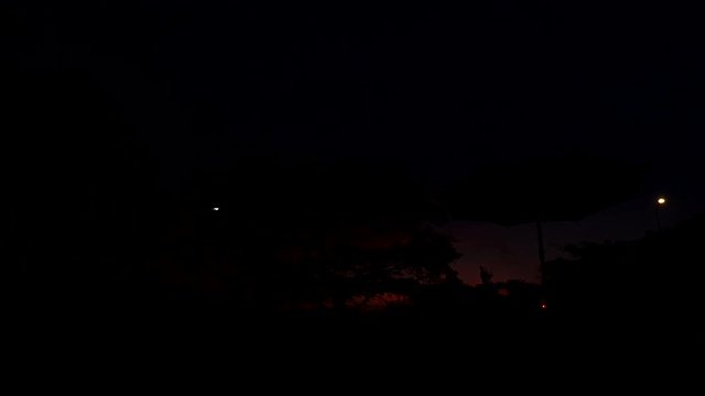 Time lapse of a beautiful evening.