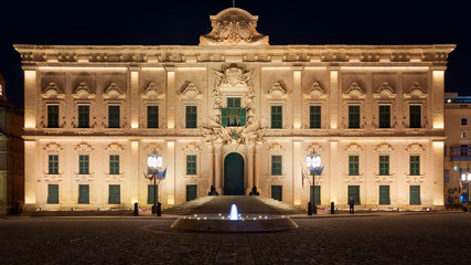 Obraz premium Auberge de Castille, Valletta, Malta