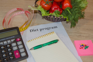 Dieting concept. Healthy Food. Losing weight with the help of a fruit diet