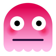 Emoji peinlich - pinker Geist