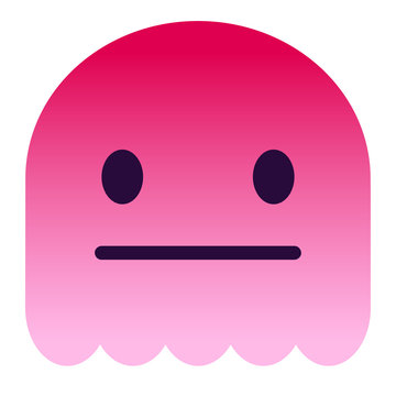 Emoji neutral - pinker Geist