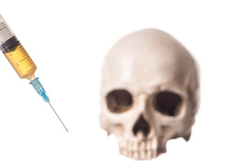Blury Skull and Syringe