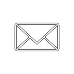 MESSAGE button. ENVELOPE icon. Vector.