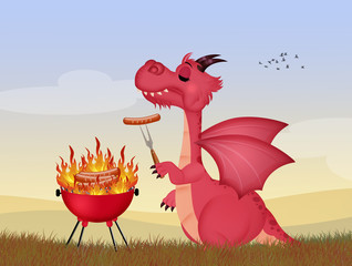 dragon at the barbecue © adrenalinapura