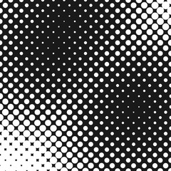 Retro monochrome abstract halftone dot pattern background template