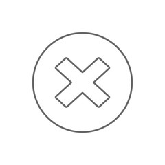 NO BUTTON icon. Vector..