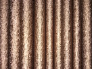 Brown curtain texture and background with wrinkle style.  