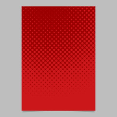 Halftone dot pattern brochure background template - vector illustration from circles