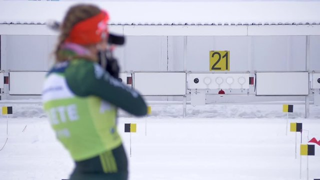 Shooting sportsman Biathlon Target Winter