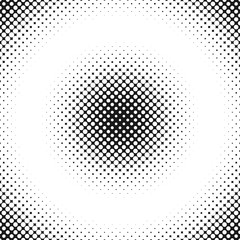 Retro abstract halftone dot pattern background - vector design from circles
