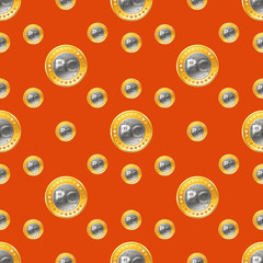 бесшовный фон биткоин