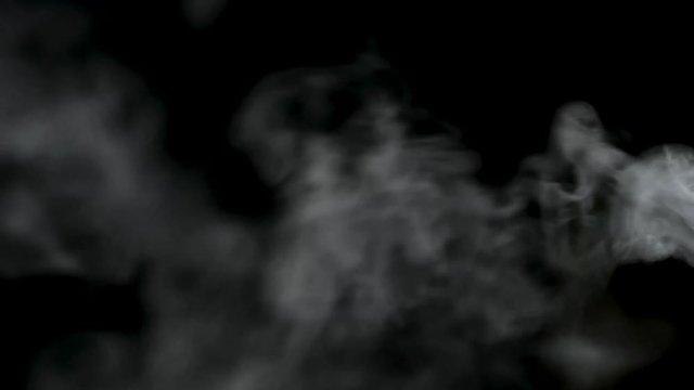 smoke on black background