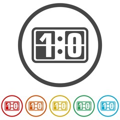 Scoreboard icon, 6 Colors Included
