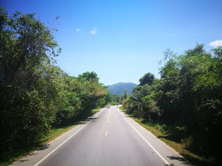 Exotic island healthy living thai roads and lanscapes 