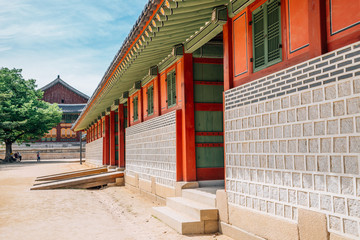 Deoksugung palace, Korean traditional architecture in Seoul, Korea