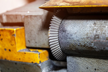 Key copying machine in a workshop