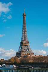 Fototapeta na wymiar view on Eiffel Tower in Paris, France