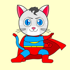 supercat with sentai pose