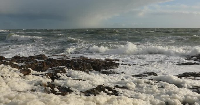 &Eacute;cume de mer dans le vent