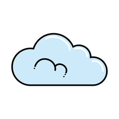 cloud weather isolated icon vector illustration design